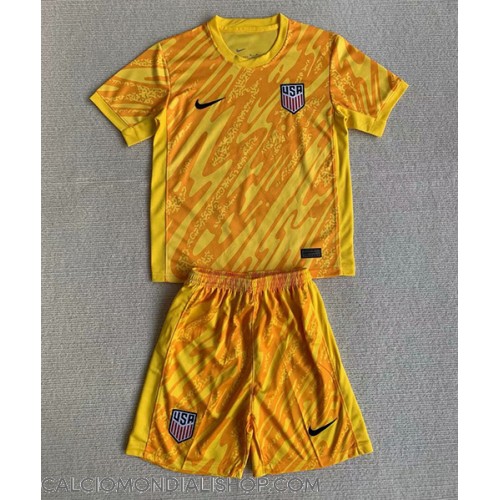 Maglie da calcio Stati Uniti Portiere Prima Maglia Bambino Copa America 2024 Manica Corta (+ Pantaloni corti)